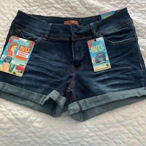 Wax Jean Push-Up Shorts